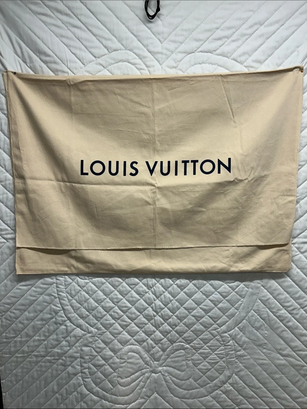 Louis Vuitton Beige Logo Dust Cover size 30x31 -large